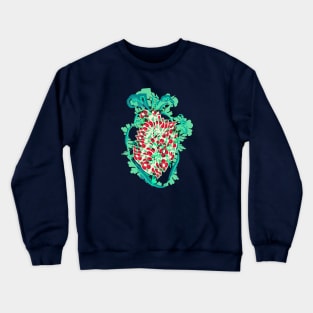 Vintage Botanical Heart Crewneck Sweatshirt